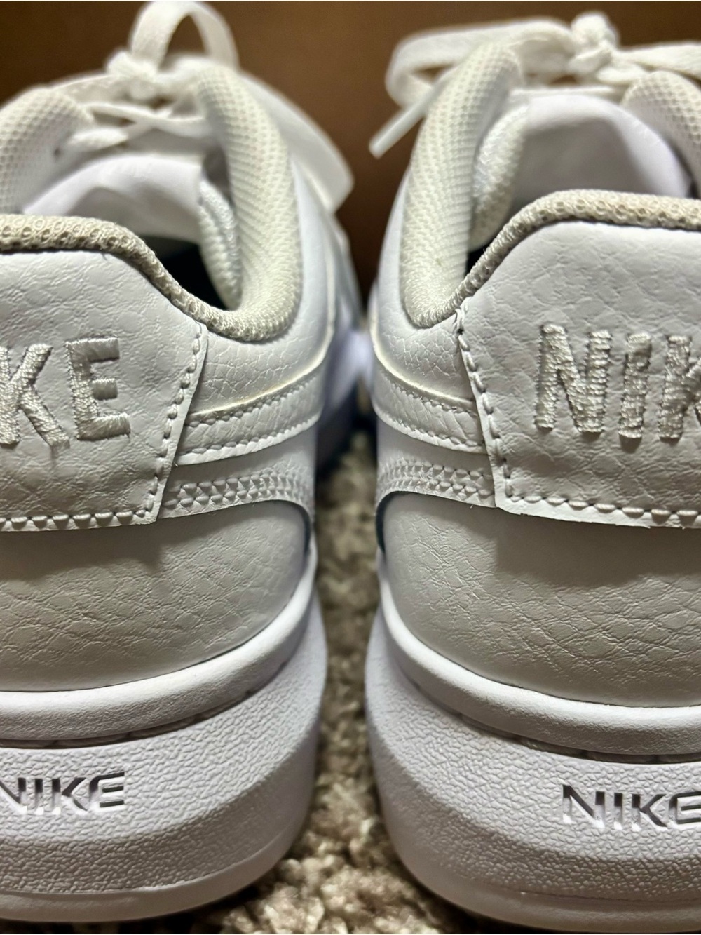 Nike Court Vision Alta LTR Triple White - Picture 3 of 8
